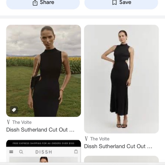 Dissh Knit NWT Sutherland Black High Neck Cutout Dress M - Picture 5 of 9